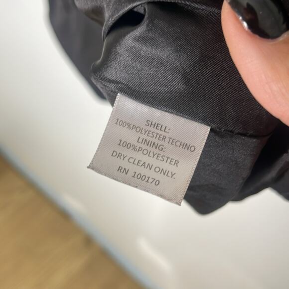 CYNTHIA ROWLEY A Line Flared Tiered Button Polyester Belted Coat Size Small - Picture 5 of 6